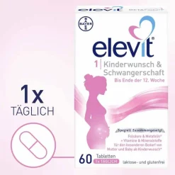 Elevit 1 Kinderwunsch & Schwangerschaft Tabletten, 1X60 St><noscript><img width=