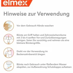 Elmex Interdentalbürsten Iso Größe 4 0,7 mm gelb, 8 St><noscript><img width=