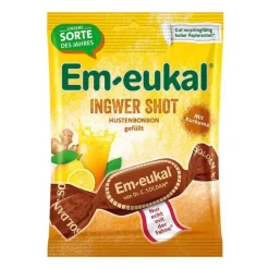 EM Eukal Bonbons Ingwer SHOT gefüllt zuckerhaltig, 75 g