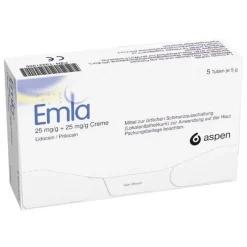 Emla Creme + Tegaderm Pflaster, 5X5 g> Lidocain