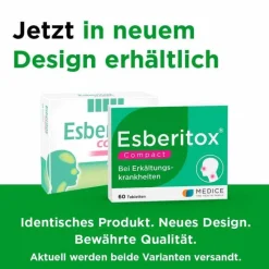 Esberitox ® Compact Bei Erkältungskrankheiten, 60 St> Grippemittel|Abwehrsteigerung