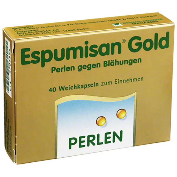 Espumisan Gold Perlen gegen Blähungen, 40 St