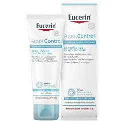 Eucerin AtopiControl Gesichtscreme, 50 ml> Trockene & Sensible Haut|Neurodermitis Basispflege