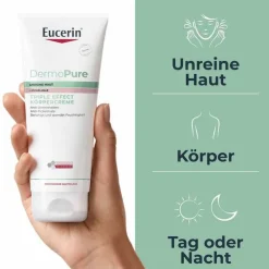 Eucerin Dermopure Triple Effect Bodycream, 200 ml><noscript><img width=