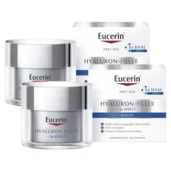 Eucerin Hyaluron-Filler Nachtcreme, 2x50 ml> Nachtpflege|Anti-Aging