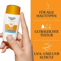 Eucerin Sun Fluid Hydro Protect Face LSF 50 + , 50 ml