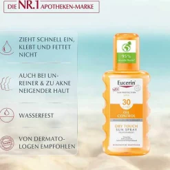 Eucerin Sun Oil Control Body transparent Spray LSF 30, 200 ml><noscript><img width=