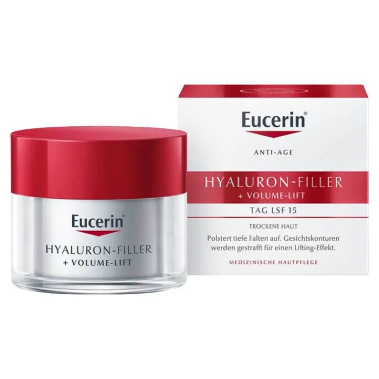 Eucerin Volume-Filler Tagescreme für trockene Haut mit LSF 15, 50 ml