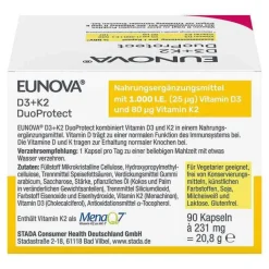 Eunova Duoprotect D3 + K2 1000 I.E. / 80 µg Kapseln, 2X90 St