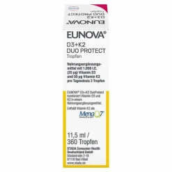 Eunova Duoprotect D3 + K2 1000 I.E. / 50 µg Tropfen, 11.5 ml