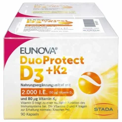 Eunova Duoprotect D3 + K2 2000 I.E. / 80 µg Kapseln, 2X90 St