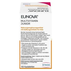 Eunova Junior Kautabletten mit Orangengeschmack, 100 St