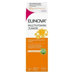 Eunova Junior Sirup mit Orangengeschmack, 150 ml>Kinder Multivitamine|Multivitamine