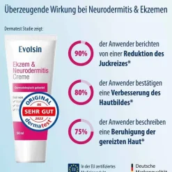 Evolsin Ekzem & Neurodermitis Creme, 50 ml> Neurodermitis Basispflege|Cremes & Balsame