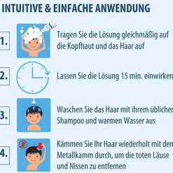 Evolsin Läuseshampoo mit Läusekamm, 120 ml><noscript><img width=