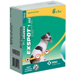 EXSPOT® 1 ml Spot On Lösung für Hunde, 6X1 ml