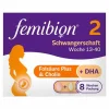Femibion 2 Schwangerschaft in der 8-Wochen-Packung mit je 56 Tabletten und Kapseln, 2X56 St