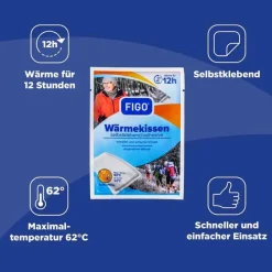 Figo Wärmekissen 12 h selbstklebend Vorteilspack, 10 St> Wärme- Und Körnerkissen
