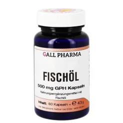Hecht Pharma Fischöl 500 mg GPH Kapseln, 60 St> Omega 3 Kapseln|Augenvitamine