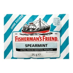 Fishermans Friend Spearmint ohne Zucker Pastillen, 25 g> Zuckerfreie Bonbons