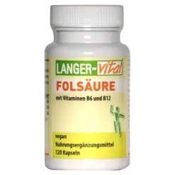 Folsäure 600 µg B6 B12 Methylcobalamin Kapseln, 120 St