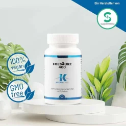Folsäure 400 µg Kapseln, 100 St> Vitamin B9 (Folsäure)