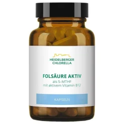 Heidelberger Chlorella Folsäure Aktiv plus Vitamin B12 aktiv Kapseln, 60 St> Vitamin B9 (Folsäure)