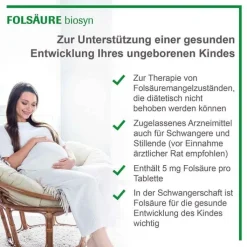 Folsäure Biosyn Tabletten, 50 St