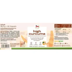 For You high curcuma Kapseln, 60 St