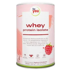 For You whey protein isolate Joghurt-Himbeere Pulver , 600 g