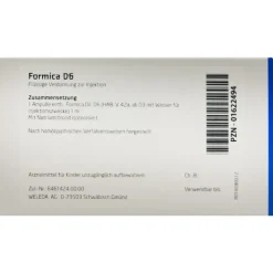 Weleda Formica D 6 Ampullen, 8X1 ml> F