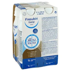 Fresubin Energy Drink Cappuccino Trinkflasche, 4X200 ml> Trinknahrung