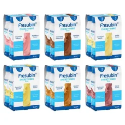 Fresubin Energy Fibre Drink Mischkarton Trinkflasche, 6X4X200 ml