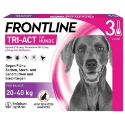 FRONTLINE TRI-ACT® gegen Zecke, Floh und fliegende Insekten bei Hunden (20-40kg), 3 St