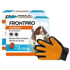 Frontpro 68 mg Kautabletten für Hunde 10 - 25 kg, 2x3 St> Flöhe, Zecken & Co.