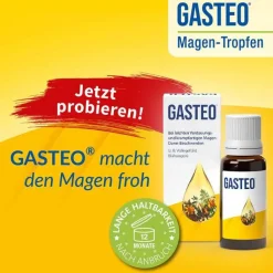 GASTEO Tropfen bei Magen-Darm-Beschwerden, 50 ml