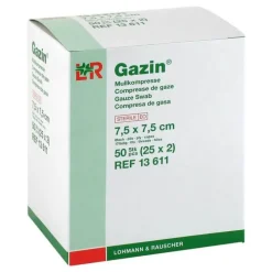 Gazin Kompressen 7,5x7,5cm 8, 25X2 St> Sterile Kompressen