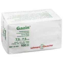 Gazin OP Kompressen 7,5x7,5c, 100 St> Sterile Kompressen