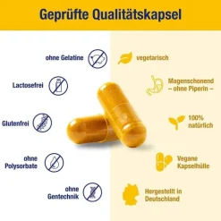 Gelencium Curcuma Plus hochdosiert mit Vitamin C Kapseln, 60 St