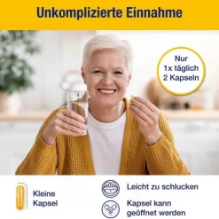 Gelencium Curcuma Plus hochdosiert mit Vitamin C Kapseln, 60 St