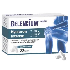 Gelencium Hyaluron Intense hochdosiert mit Vitamin C Kapseln , 60 St