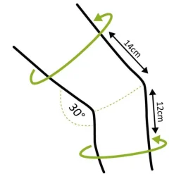 Genutrain Kniebandage Größe 6 titan, 1 St