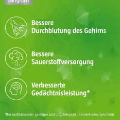 Gingium 40 mg Filmtabletten, 120 St> Ginkgo|Durchblutungs Tabletten
