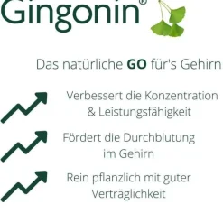 Gingonin ® 120 mg Hartkapseln, 120 St> Ginkgo|Durchblutungs Tabletten