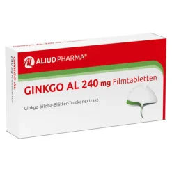 Aliud Pharma GINKGO AL 240 mg Filmtabletten, 30 St> Ginkgo|Durchblutungs Tabletten