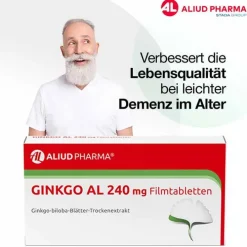 Aliud Pharma GINKGO AL 240 mg Filmtabletten, 30 St> Ginkgo|Durchblutungs Tabletten