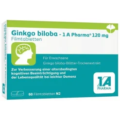 Ginkgo biloba - 1 A Pharma® 120 mg Filmtabletten, 60 St