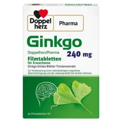 Ginkgo DoppelherzPharma 240 mg Filmtabletten, 30 St