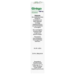 Ginkgo DoppelherzPharma 240 mg Filmtabletten, 30 St