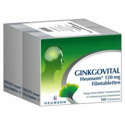 Heumann GINKGOVITAL 120 mg Filmtabletten, 200 St> Ginkgo|Durchblutungs Tabletten